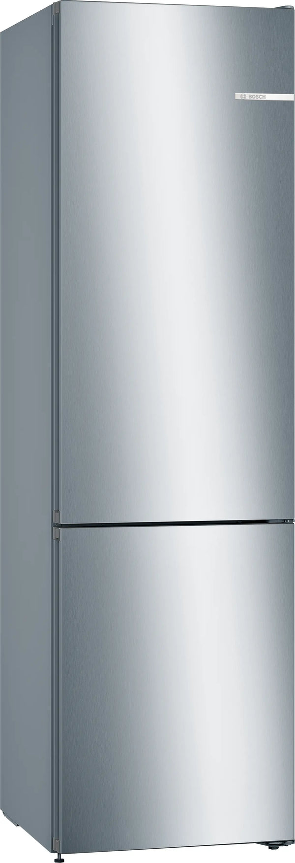 Bosch KGN392LEBG Series 4 freestanding fridge freezer in Stainless Steel Look