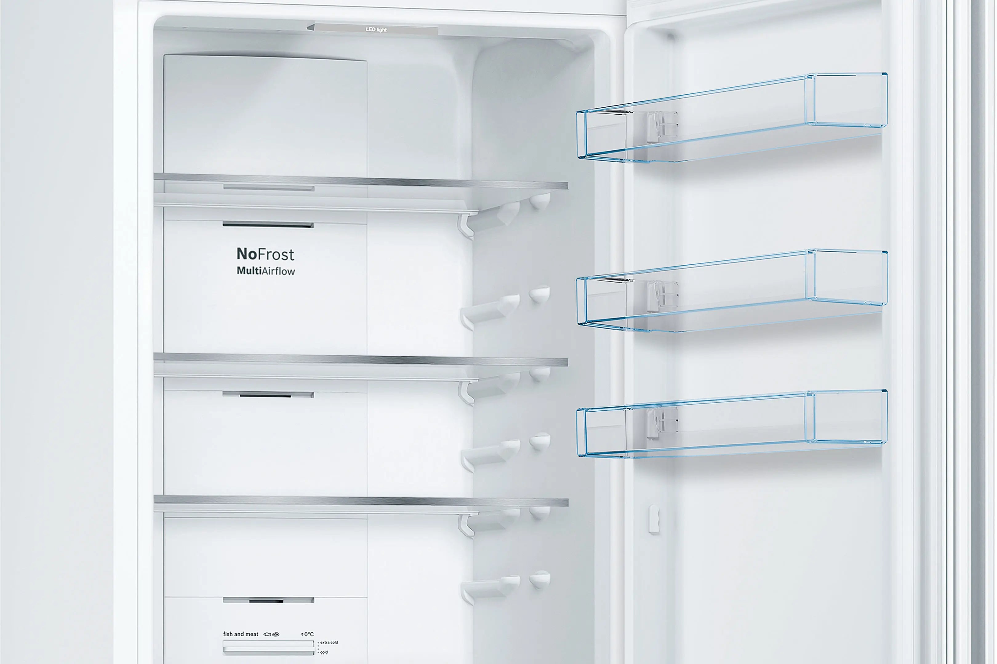 Bosch KGN392WEBG Series 4 freestanding fridge freezer in White