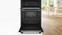 Bosch Series 6 MBA578BS7B Built-In Double Oven with Pyrolytic Cleaning in Stainless Steel