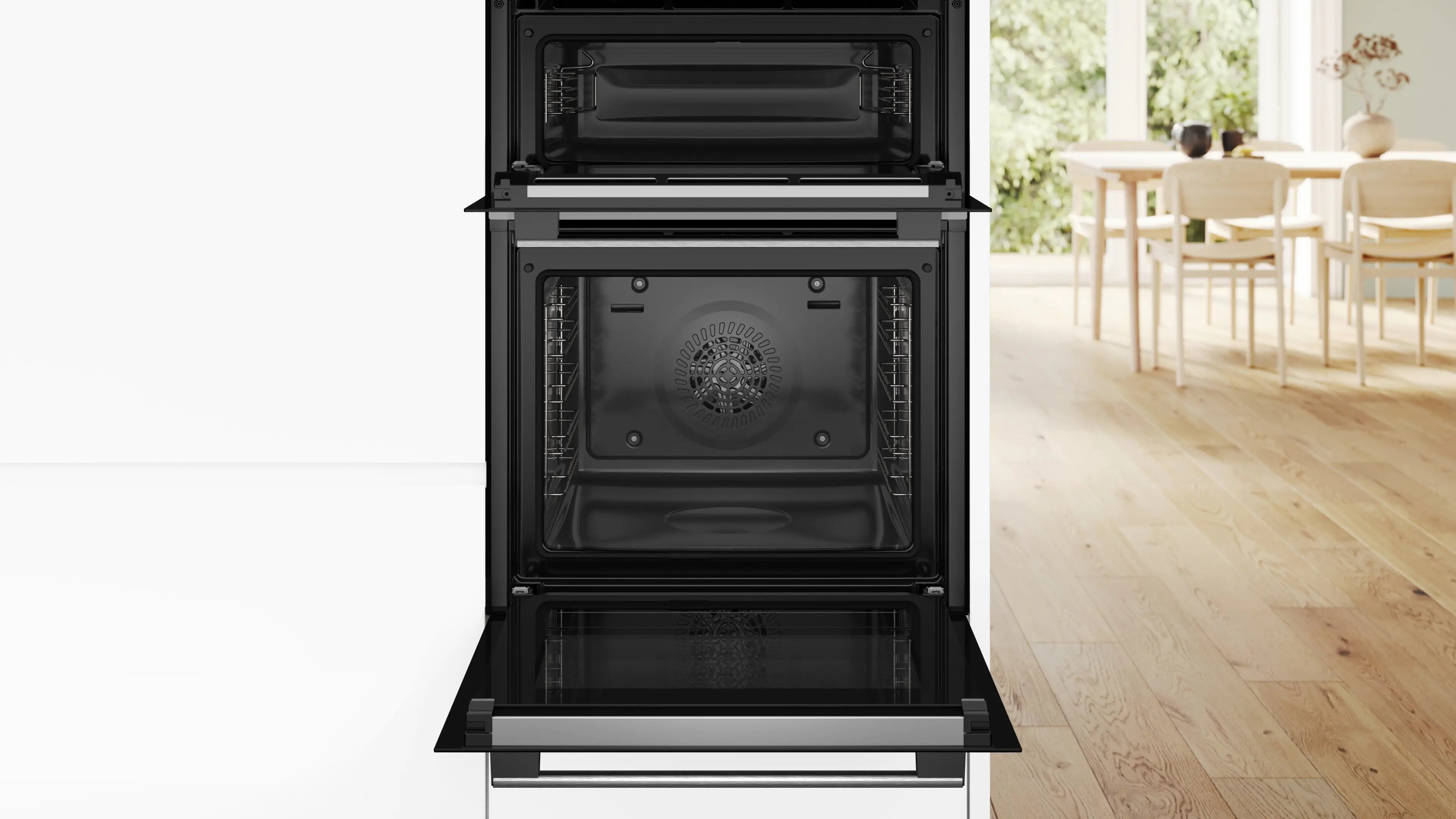 Bosch Series 6 MBA578BS7B Built-In Double Oven with Pyrolytic Cleaning in Stainless Steel