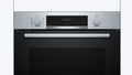 Bosch Series 4 built-in single oven with added steam function in Stainless Steel