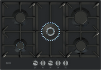 NEFF N70 T27CIQ8S0 75cm 5 burner gas hob in Black