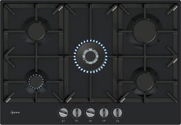 NEFF N70 75cm 5 Burner Gas Hob - Black | T27CIQ8S0