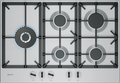NEFF N 70 T27CIS8N0 75cm 5 burner gas hob in Stainless Steel