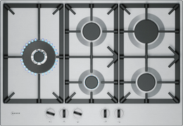 NEFF N70 75cm 5 Burner Gas Hob - Stainless Steel | T27CIS8N0