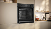 NEFF N50 B6ACH7AG7B Slide&Hide pyrolytic single oven in Graphite-Grey