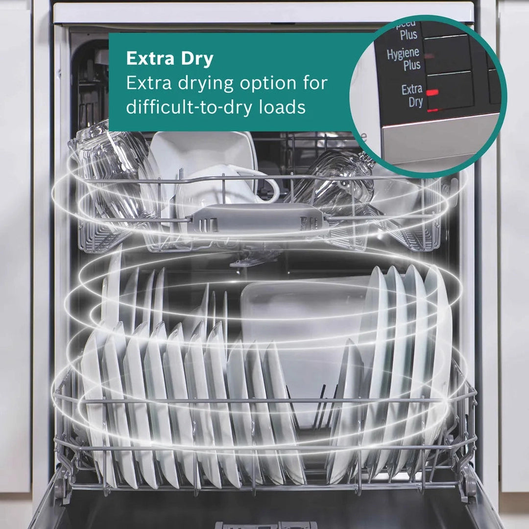 Bosch Series 2 free-standing dishwasher 60 cm White | SMS26AW08G Bosch Dishwasher Euronics Ireland