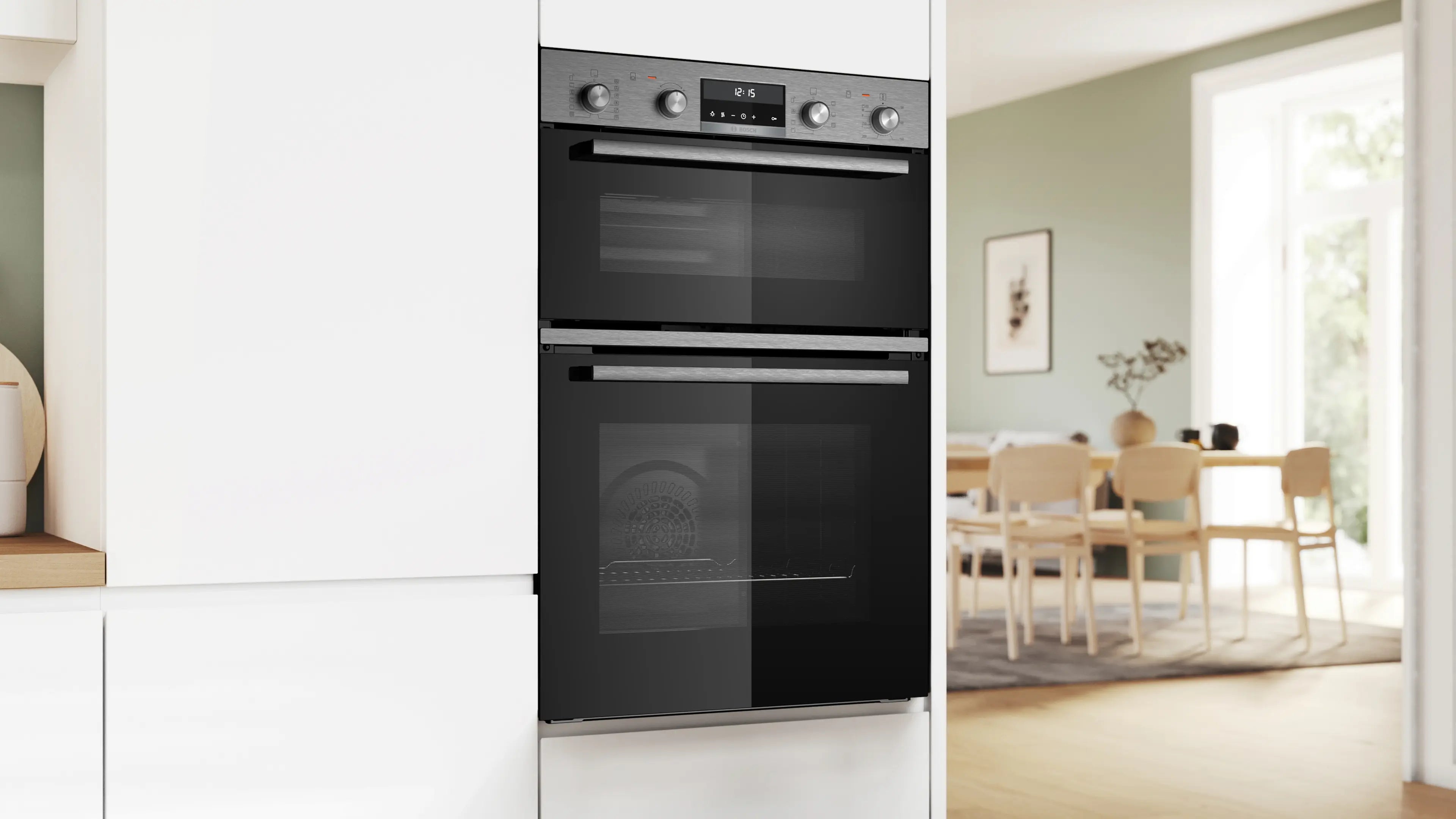 Bosch Series 6 MBA578BS7B Built-In Double Oven with Pyrolytic Cleaning in Stainless Steel