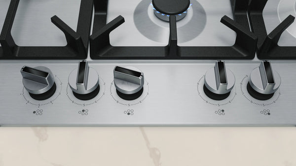 NEFF N 70 T27CIS8N0 75cm 5 burner gas hob in Stainless Steel