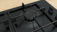 Bosch PBP6B6K60 Series 2 60cm 4 burner gas hob in Black enamel