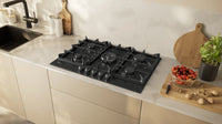 NEFF N70 T27CIQ8S0 75cm 5 burner gas hob in Black