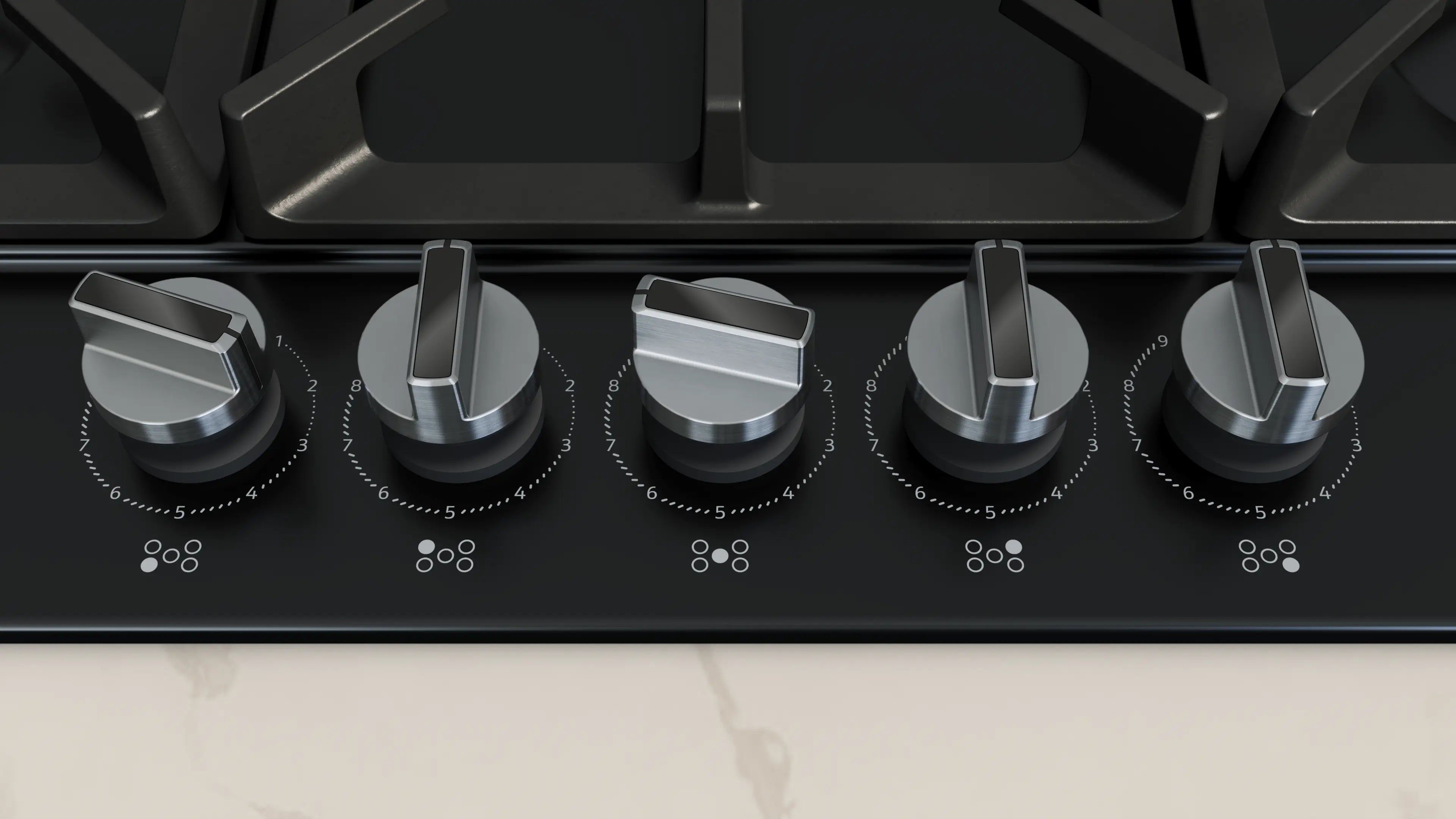 NEFF N70 T27CIQ8S0 75cm 5 burner gas hob in Black