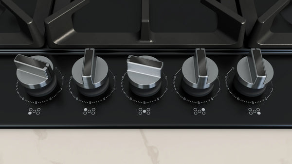 NEFF N70 T27CIQ8S0 75cm 5 burner gas hob in Black