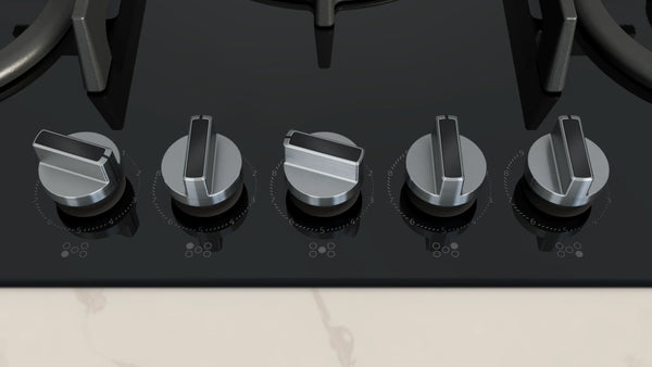 NEFF N 70 T27PIQ4S0 75cm 5 burner gas hob in Black