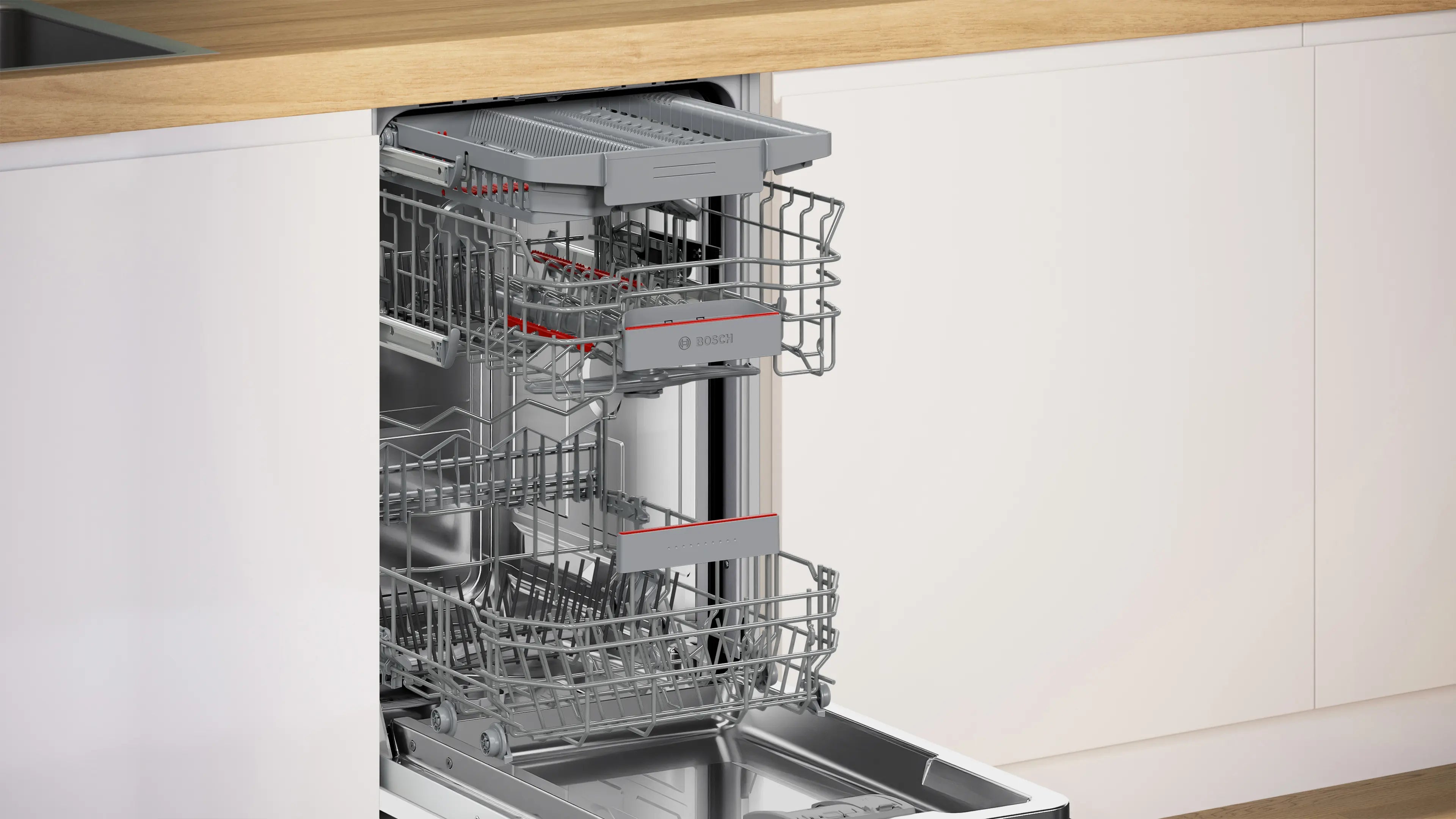 Bosch SPV4EMX17G Series 4 fully integrated 45cm slimline dishwasher