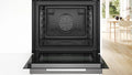 Bosch Series 8 built-in single oven with Air Fry and pyrolytic cleaning in Black