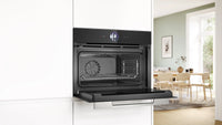Bosch Series 8 compact combi-steam oven with air fry in Black
