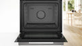 Bosch Series 8 built-in single oven with steam function in Black