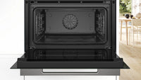 Bosch Series 8 compact combi-steam oven with air fry in Black
