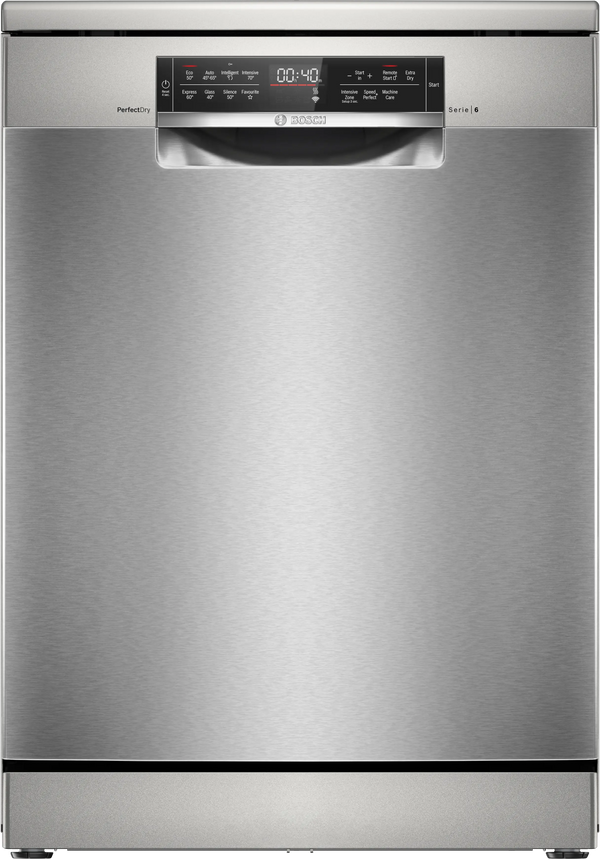 Bosch SMS6TCI02G Series 6 freestanding 60cm dishwasher in Brushed Steel Anti-Fingerprint