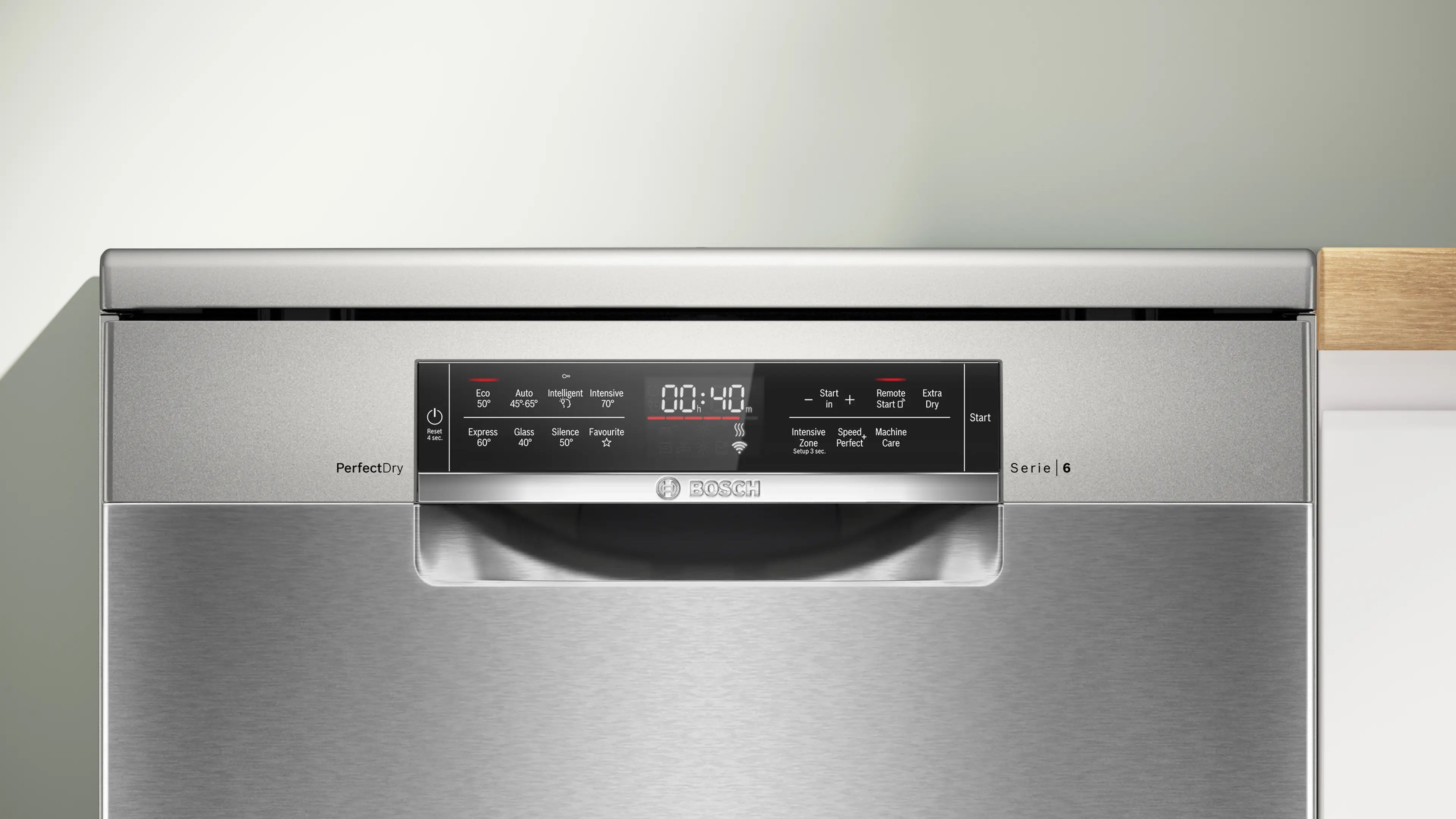 Bosch SMS6TCI02G Series 6 freestanding 60cm dishwasher in Brushed Steel Anti-Fingerprint