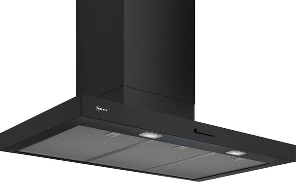 NEFF N 50 90cm wall-mounted chimney cooker hood in Matt Black
