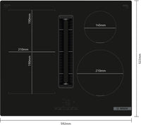 Bosch Series 4 PVS611B16E 60cm vented induction hob in Black