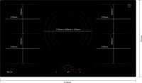NEFF N 70 T69FHV4L0 90cm Flex Induction Hob in Black