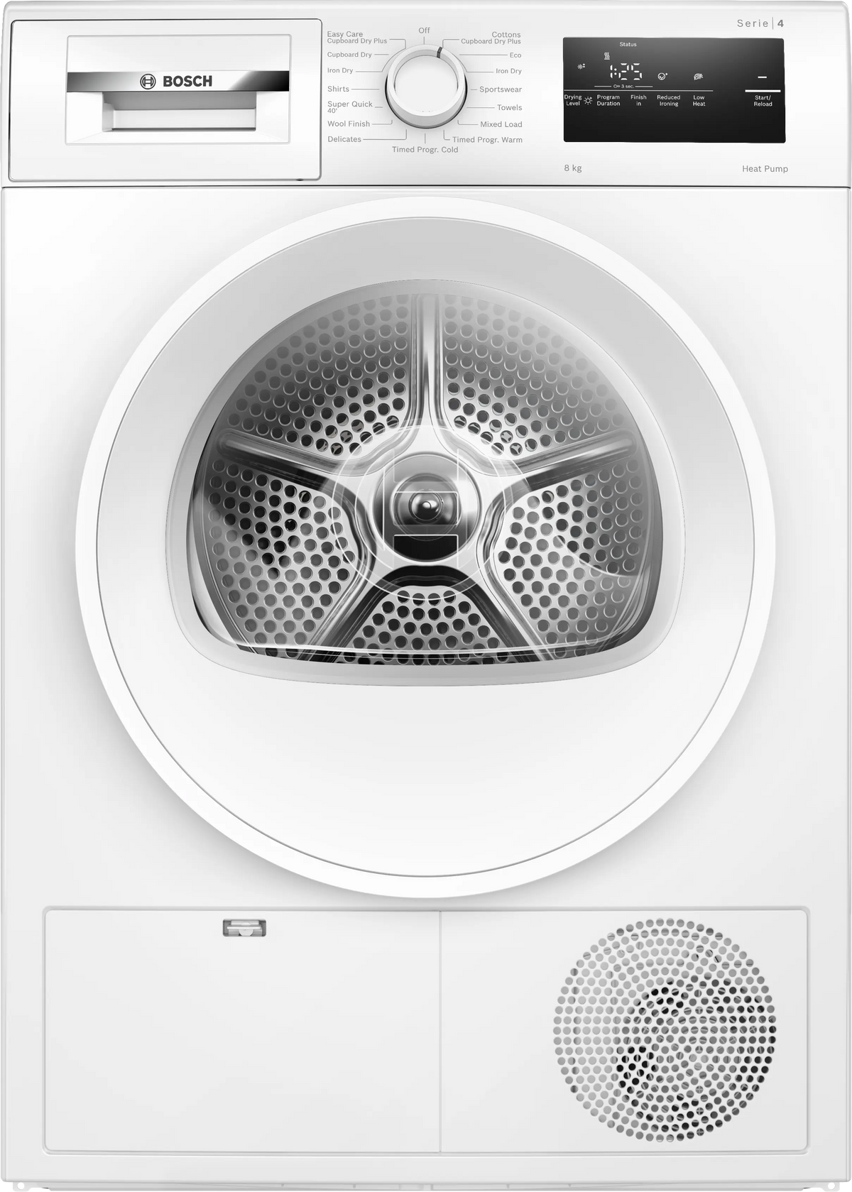 Bosch WTH85225IE Series 4 8kg heat pump tumble dryer in White