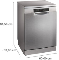 Bosch SMS6TCI02G Series 6 freestanding 60cm dishwasher in Brushed Steel Anti-Fingerprint