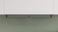 Bosch Series 4 80cm built-in integrated design cooker hood with clear glass canopy in Matt Black
