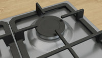 Bosch PGM7B5K90 Series 4 75cm 5 burner gas hob with wok burner in Stainless Steel
