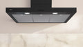 NEFF N 50 90cm wall-mounted chimney cooker hood in Matt Black