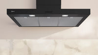 NEFF N 50 90cm wall-mounted chimney cooker hood in Matt Black