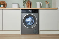Bosch WGH254ARGB Series 6 freestanding 10kg washing machine in Cast Iron Grey