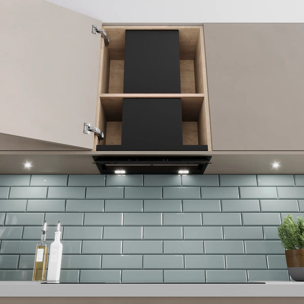 Bosch DBB67DP60B Series 6 60cm integrated design cooker hood with Smart Hood Automatic in Matt Black