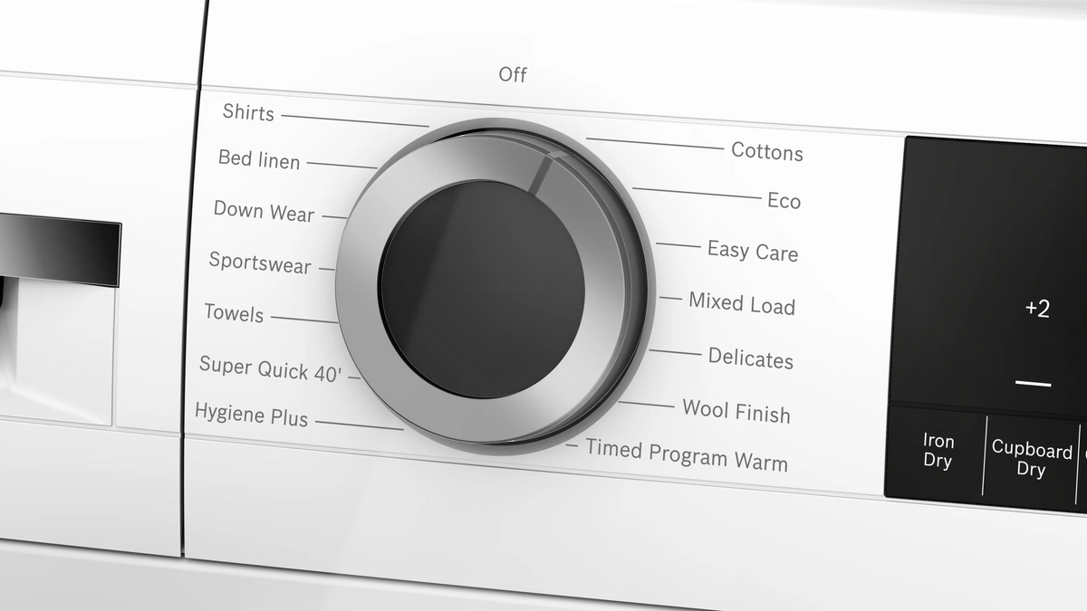 Bosch WQG24500GB Series 6 9kg heat pump tumble dryer in White