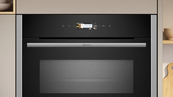 NEFF N70 C24MR21N0B built-in compact oven with microwave in Stainless Steel