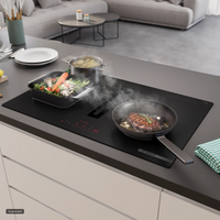 Bosch Series 6 PVQ81AH26E 80cm vented induction hob in Matt Black