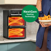 Bosch Series 6 MAFD661B0G Double Stack Drawer Air Fryer in Black