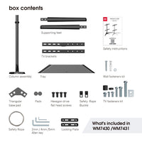 One For All Table Top TV Stand – 32-70", Swivel & Height Adjust