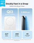 Anker Nano 5K Slim Magnetic Power Bank, Black - official product image