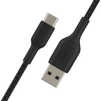 Belkin BoostCharge Braided USB-A to USB-C Cable 15W 1m Black product image