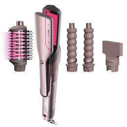 Shark FlexFusion Straight 4-in-1 Air Styler & Ceramic Straightener Cosmic Blush | HD641SUK