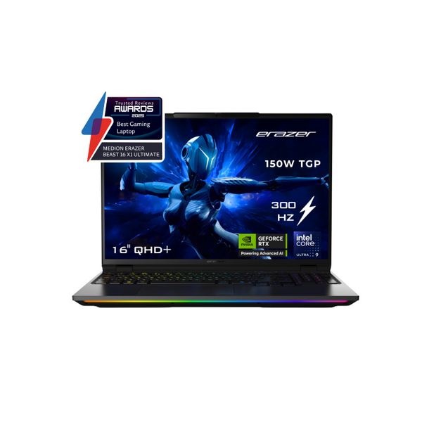 Medion ERAZER Beast 16 X1 16" Gaming Laptop - Core Ultra 9 32GB 2TB NVMe Black | 30039643