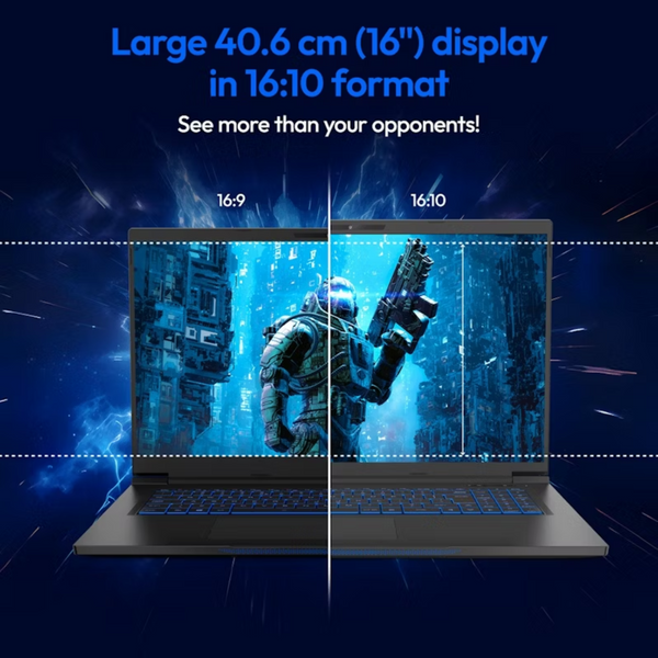 Medion ERAZER Beast 16 X1 gaming laptop in Black