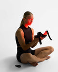 Flowlife Flowlight Laser Mask Ultra Three Waves Red Light Face Mask - Black - seated session