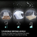 Haier X Series 5 9kg Heat Pump Tumble Dryer - Graphite - three drying levels
