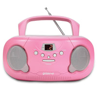 Groov-e Original Boombox CD Player with AM/FM Radio Pink - official product image