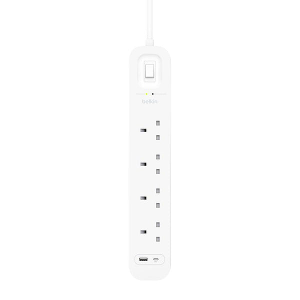 Belkin Connect 4-Outlet Surge Protector with USB-C + USB-A product image